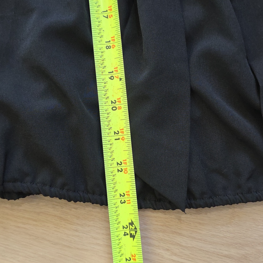 Haute Hippie Women’s Black Sleeveless Wrap Tie-Neck Top - Picture 8 of 9